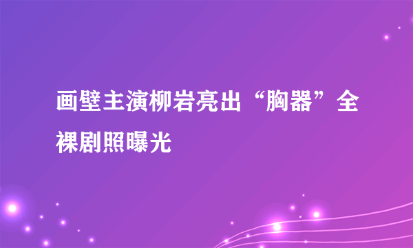 画壁主演柳岩亮出“胸器”全裸剧照曝光