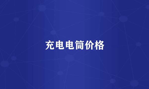充电电筒价格