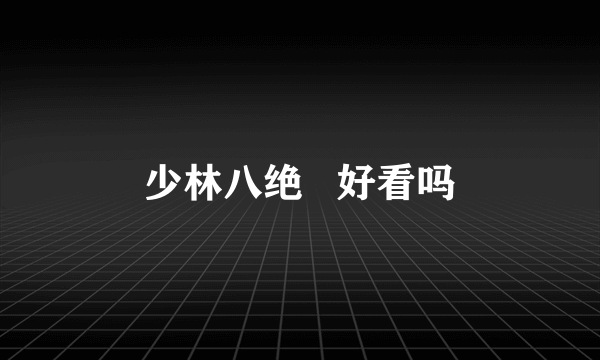 少林八绝   好看吗