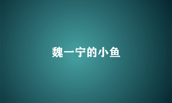 魏一宁的小鱼