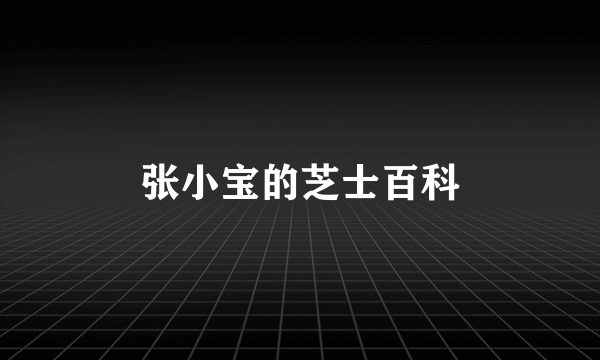 张小宝的芝士百科