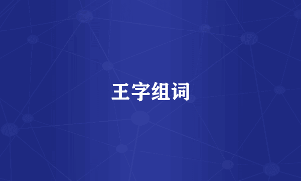 王字组词