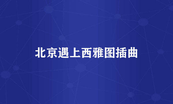 北京遇上西雅图插曲