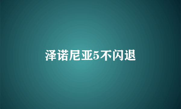 泽诺尼亚5不闪退