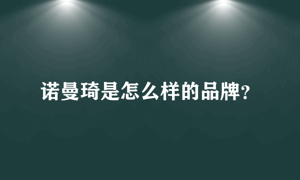诺曼琦是怎么样的品牌？