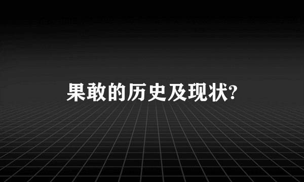果敢的历史及现状?