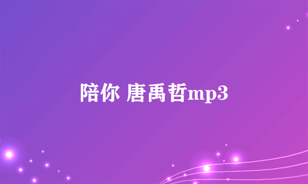 陪你 唐禹哲mp3