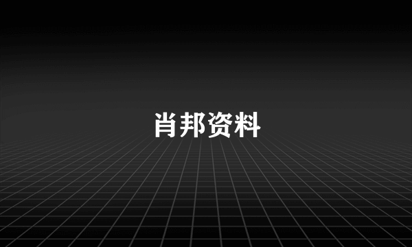 肖邦资料