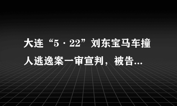 大连“5·22”刘东宝马车撞人逃逸案一审宣判，被告人被判死刑，民事赔偿情况如何？如上诉改判几率大吗？