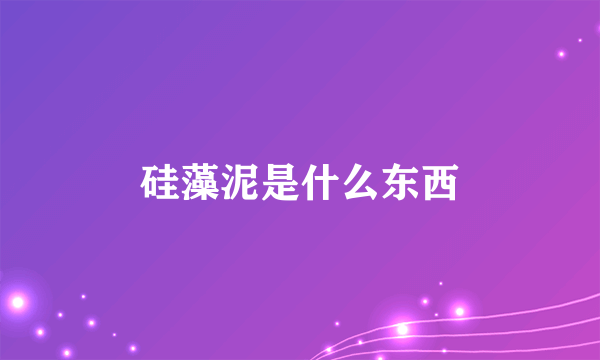 硅藻泥是什么东西