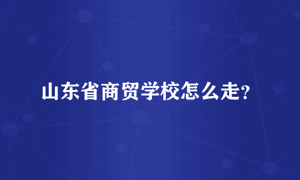 山东省商贸学校怎么走？